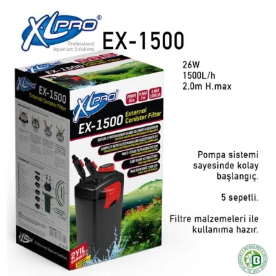 XLPRO EX-1500 DIŞ FİLTRE 1500L/H(DOLU)