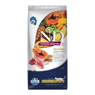 N&D Tropical Kuzu Etli Kısır Kedi Maması 10 KG