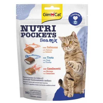 GimCat Nutripockets Kedi Ödülü Sea Mix 150Gr