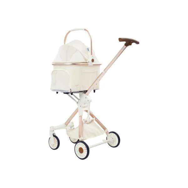 EuroDog Katlanabilir Kedi Köpek Arababası Altın 83x48,5x110 cm